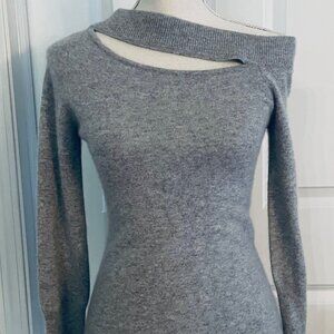 ERIS GRAY CASHMERE SWEATER - SIZE SMALL